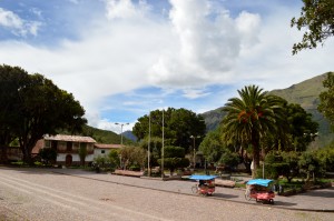 Main plaza of Andahuaylillas. 