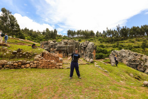 Photo taken by Katie Gaston... Katieonon.com. Me standing in front of ruins on hike. 